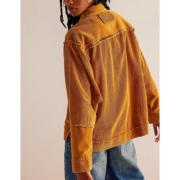 FREE PEOPLE Full Moon Cord Top / Bronze - Picture 3 of 13